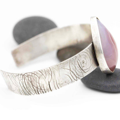 Crazy Lace Agate & Sterling Cuff