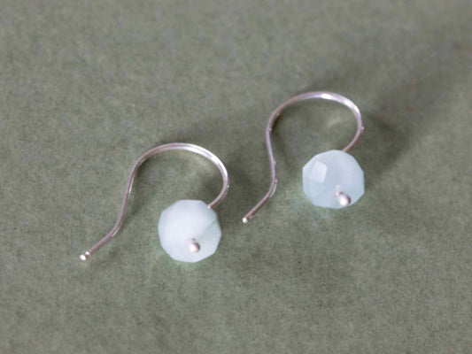 Faceted Aquamarine Drops