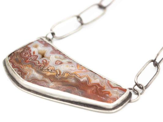 Crazy Lace Agate Pendant