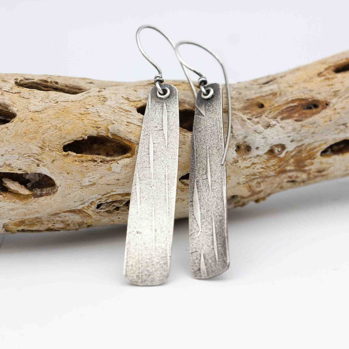 Textured Sterling Earrings