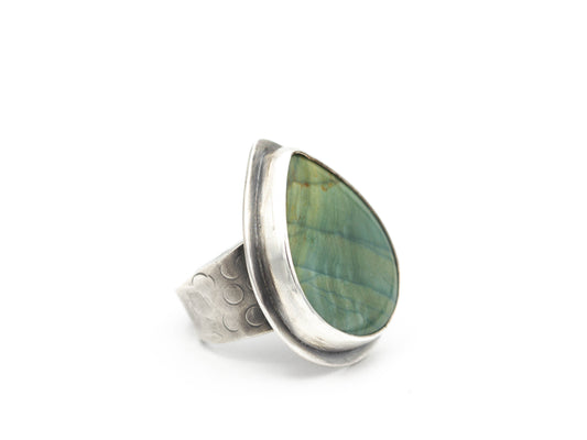 Ellipso Jasper Ring Adjustable