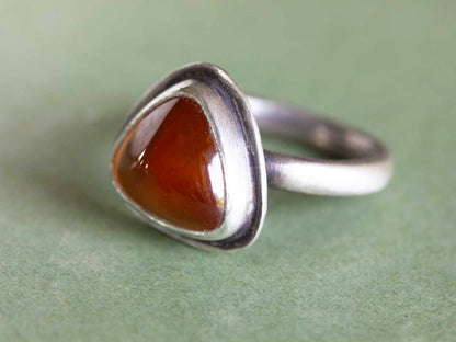 Hessonite Garnet Ring Size 7