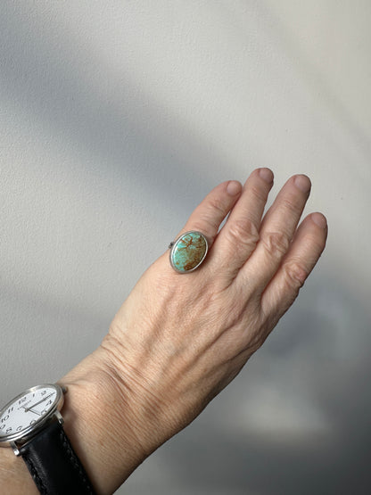 Turquoise and Sterling Silver Ring Size 7