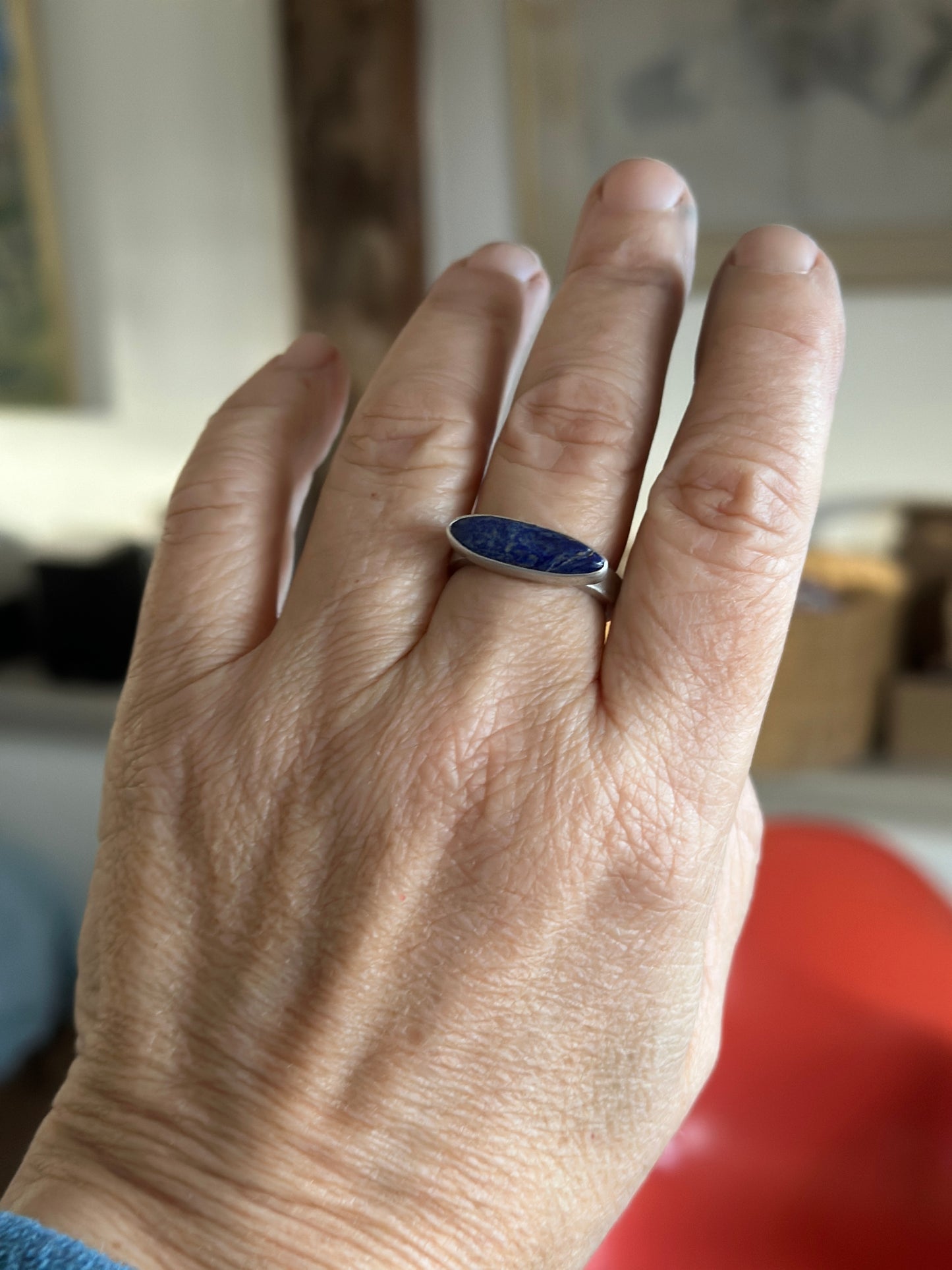 Lapis Lazuli Ring Size 8.25