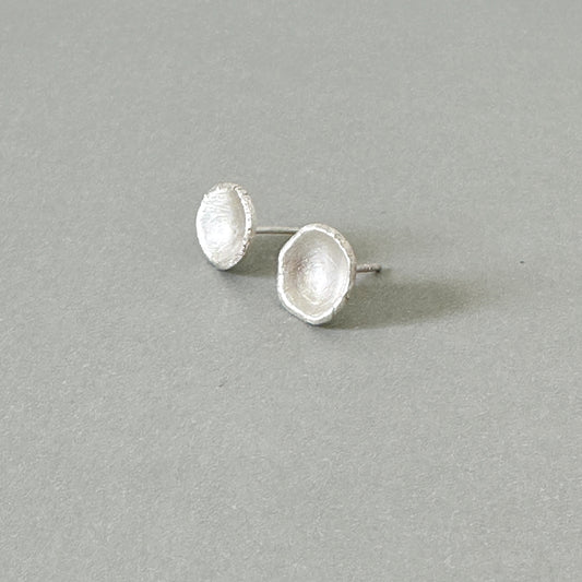 Sterling Silver Cup Studs