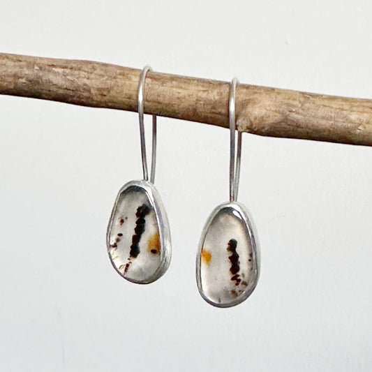 Montana Agate & Sterling Silver Earrings