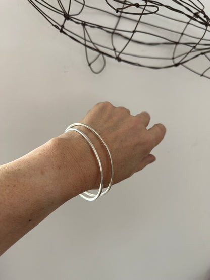 Minimalist Oval Bangle