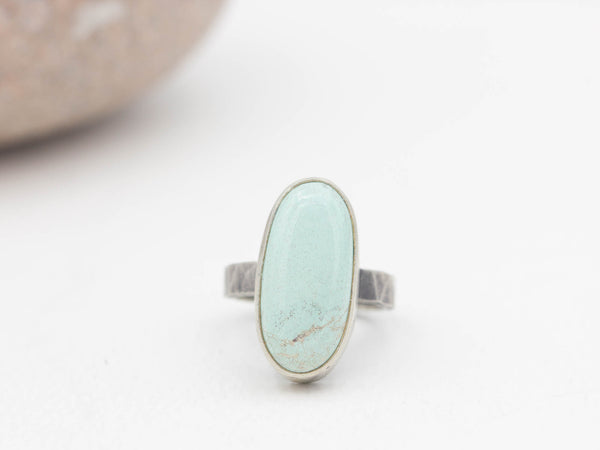 Oval Turquoise Ring Size 8