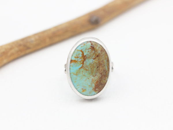 Turquoise and Sterling Silver Ring Size 7