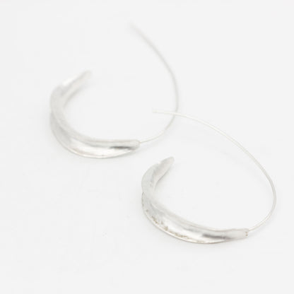 Anticlastic Sterling Silver Hoop Earrings