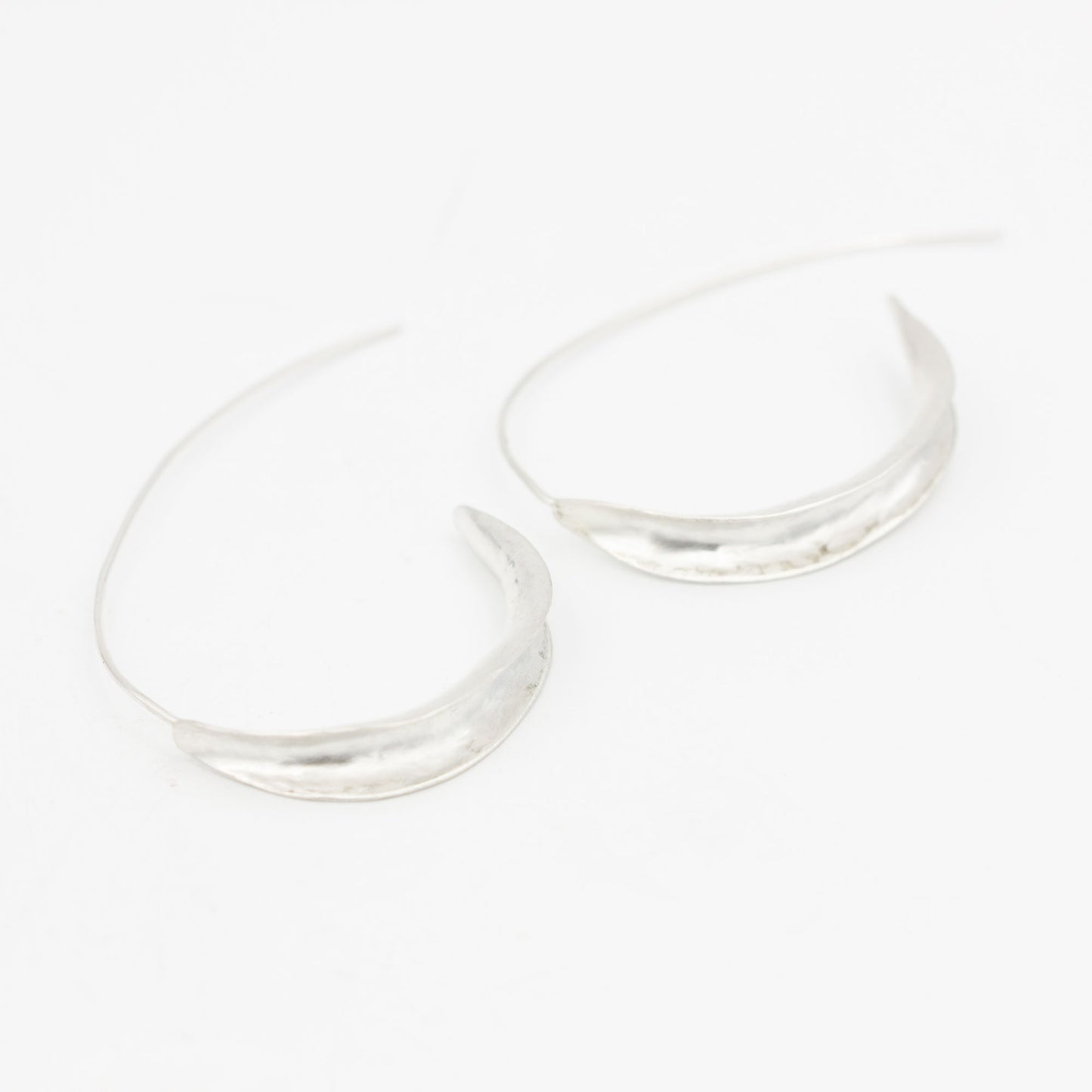 Anticlastic Sterling Silver Hoop Earrings