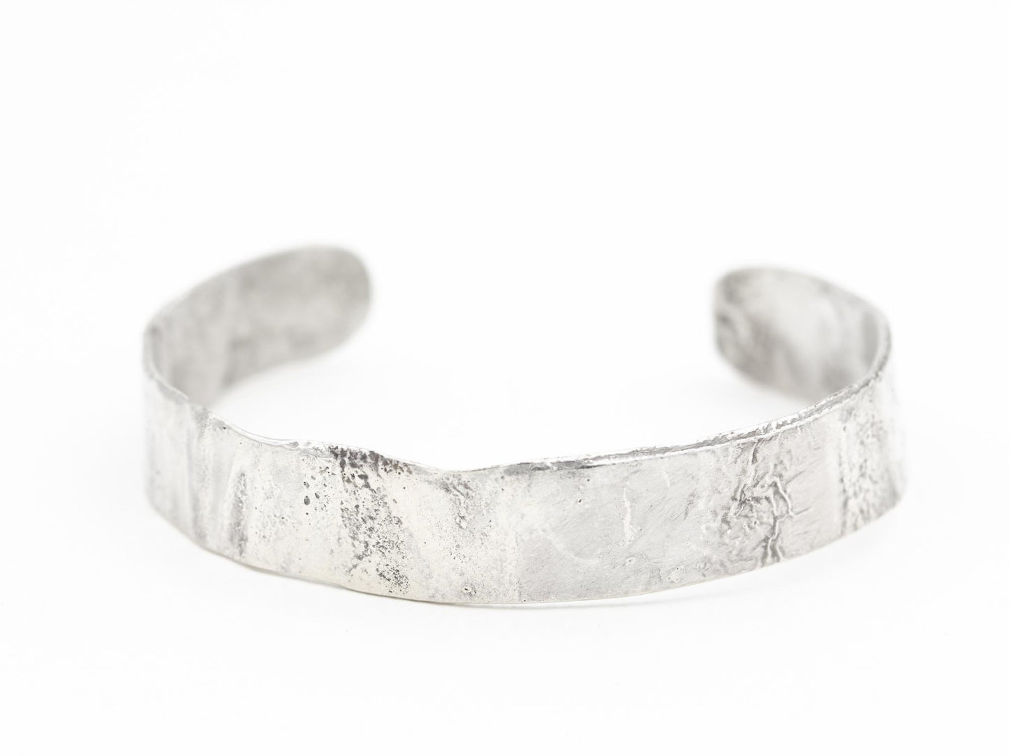 Rustic Reticulated Sterling Silver Cuff