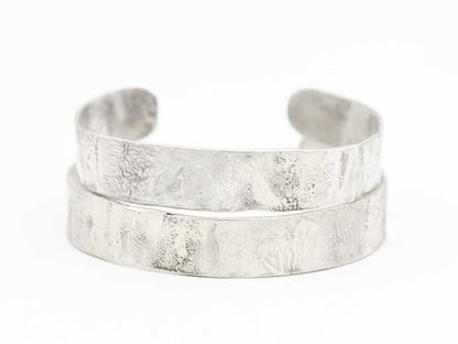 Rustic Reticulated Sterling Silver Cuff