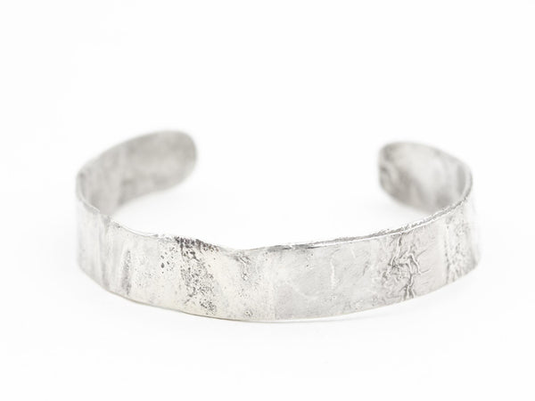 Rustic Reticulated Sterling Silver Cuff