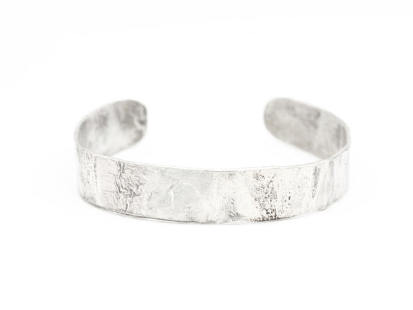 Rustic Reticulated Sterling Silver Cuff