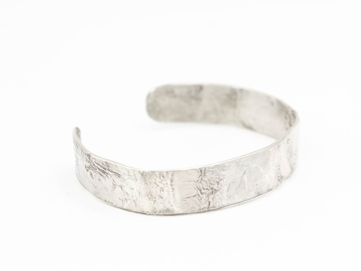 Rustic Reticulated Sterling Silver Cuff