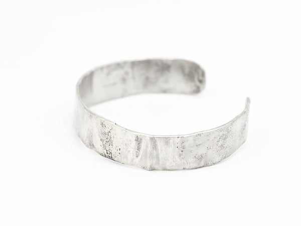 Rustic Reticulated Sterling Silver Cuff