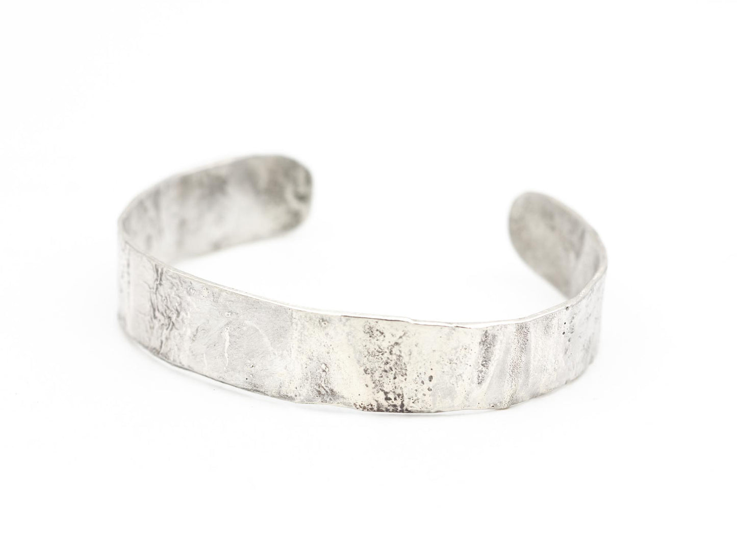 Rustic Reticulated Sterling Silver Cuff