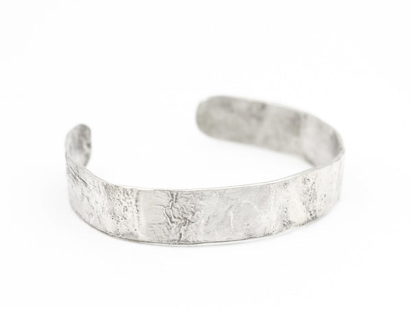 Rustic Reticulated Sterling Silver Cuff