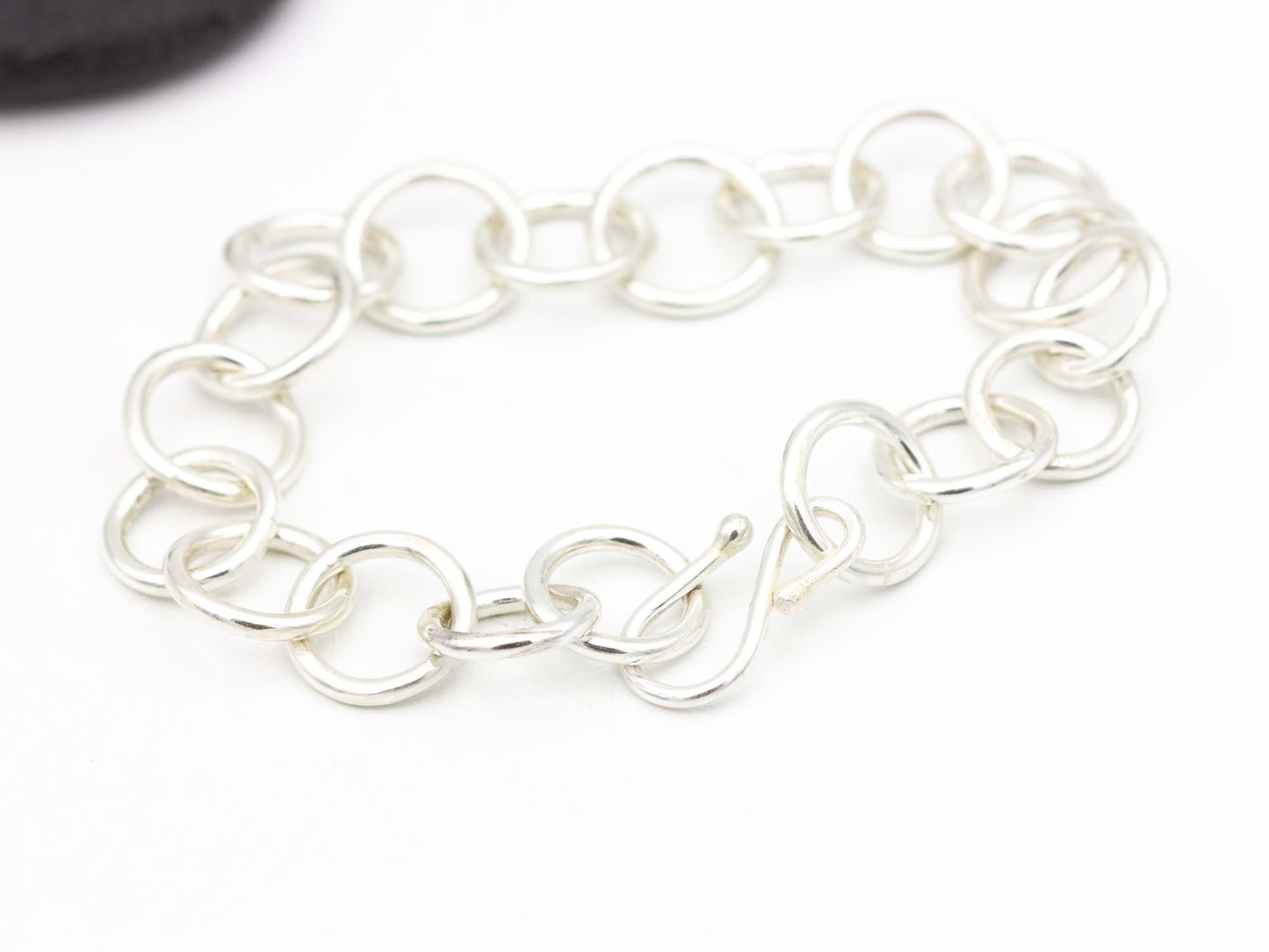 Sterling Silver Round Link Bracelet