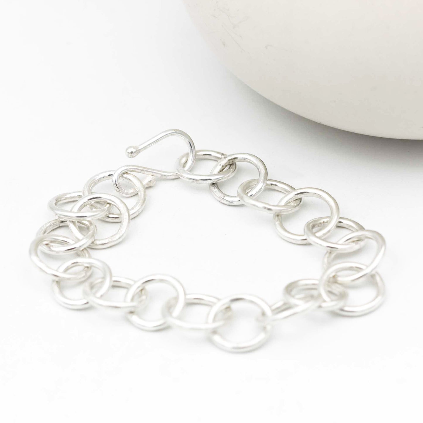 Sterling Silver Round Link Bracelet