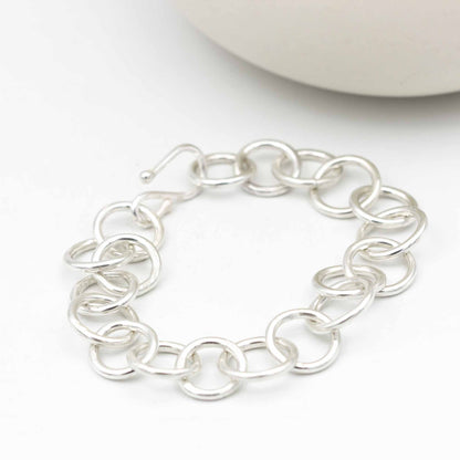 Sterling Silver Round Link Bracelet