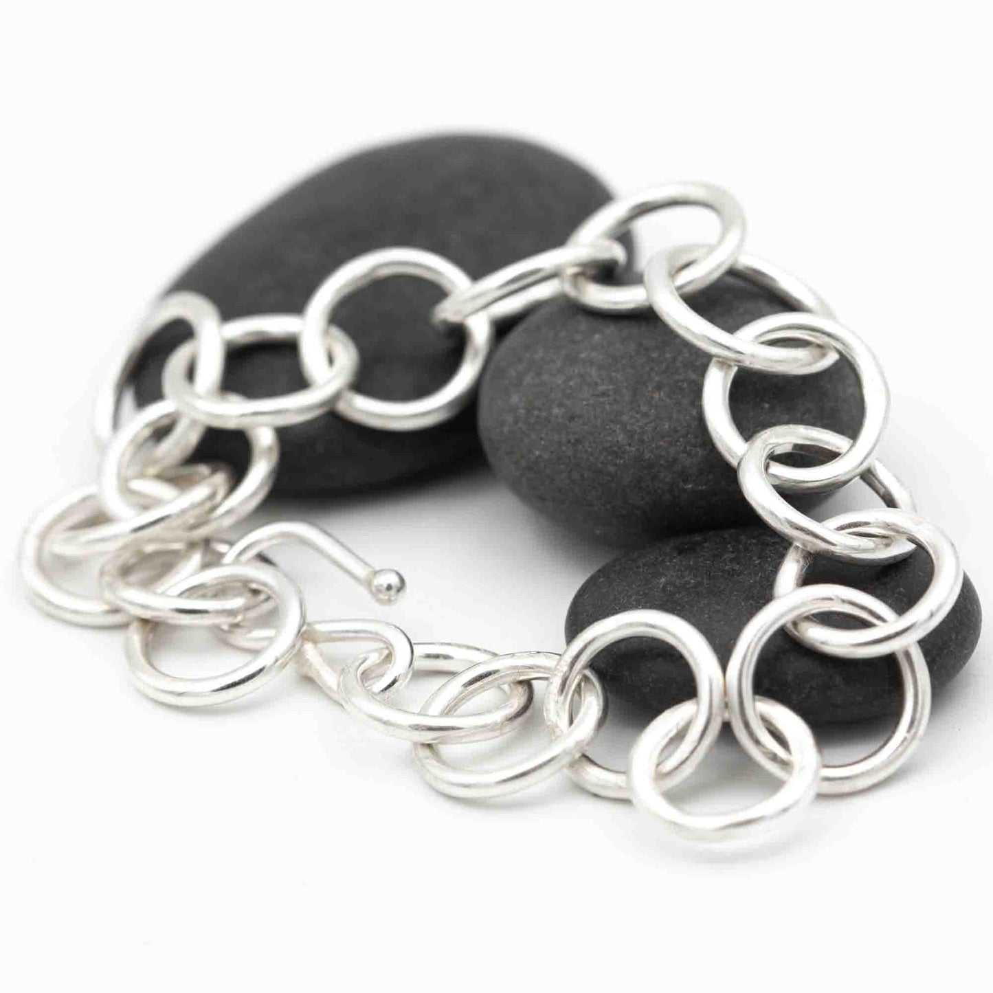 Sterling Silver Round Link Bracelet