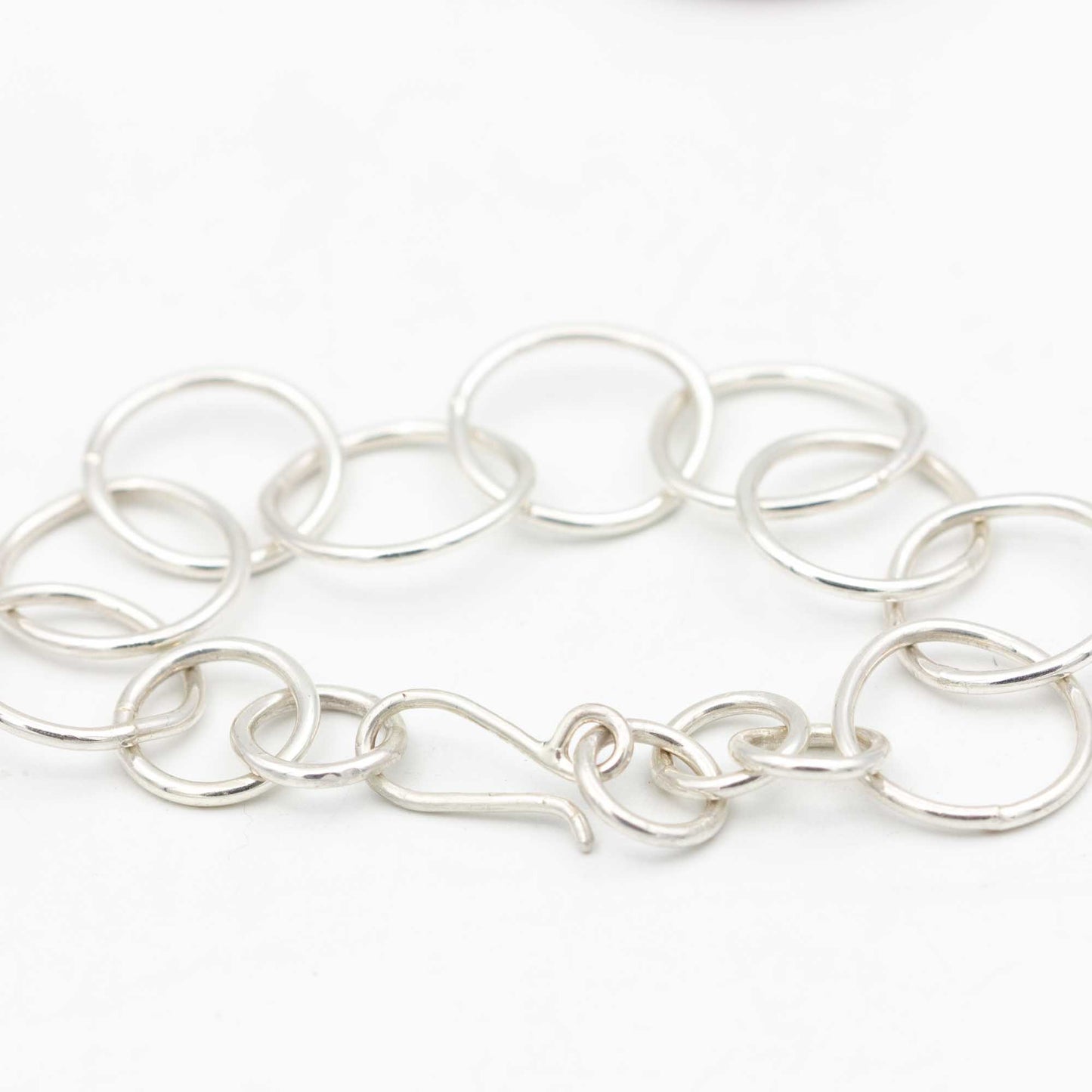 Sterling Silver Organic Link Bracelet