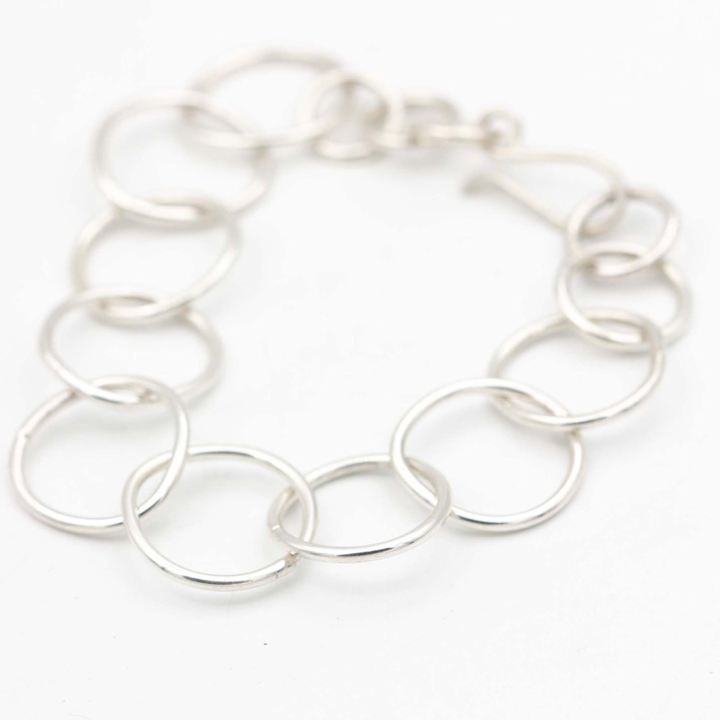 Sterling Silver Organic Link Bracelet