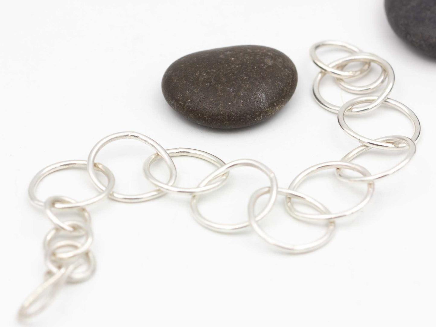 Sterling Silver Organic Link Bracelet