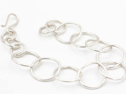 Sterling Silver Organic Link Bracelet