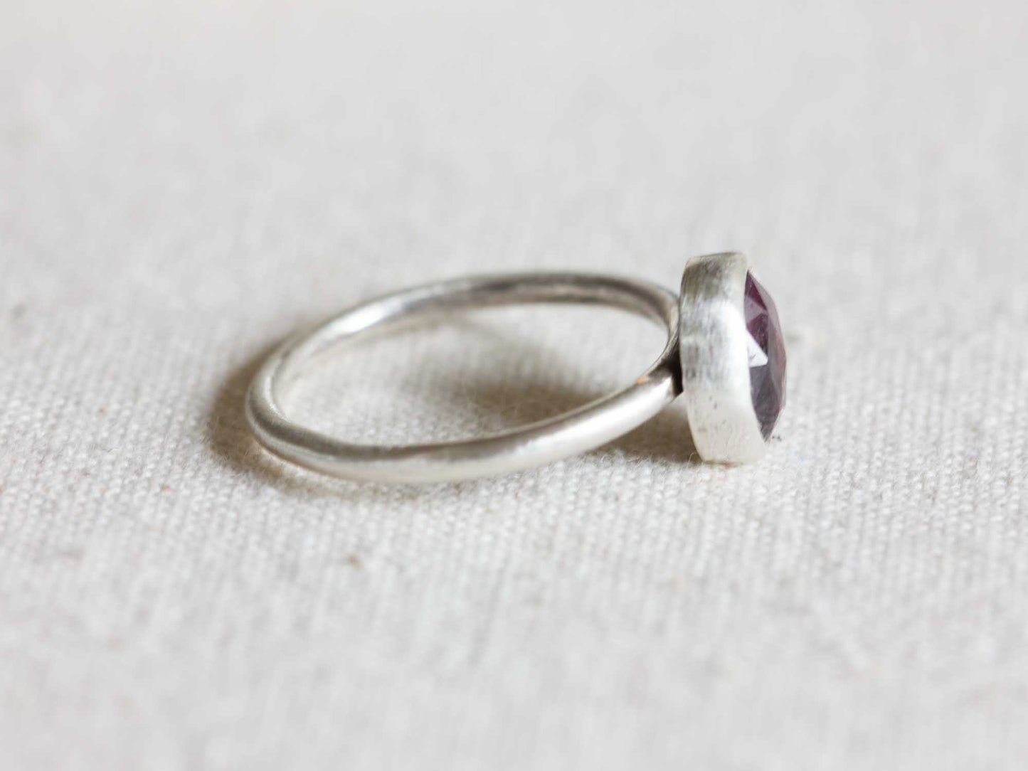 Purple Sapphire Ring Size 9.75