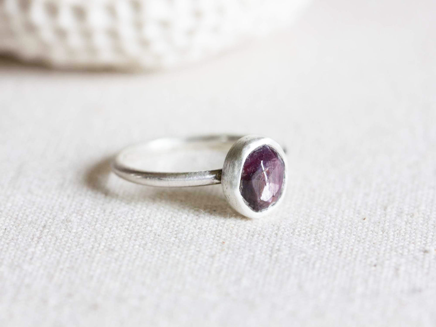 Purple Sapphire Ring Size 9.75