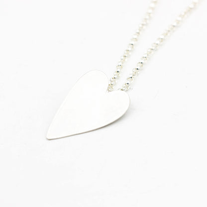 Sterling Heart Pendant Necklace