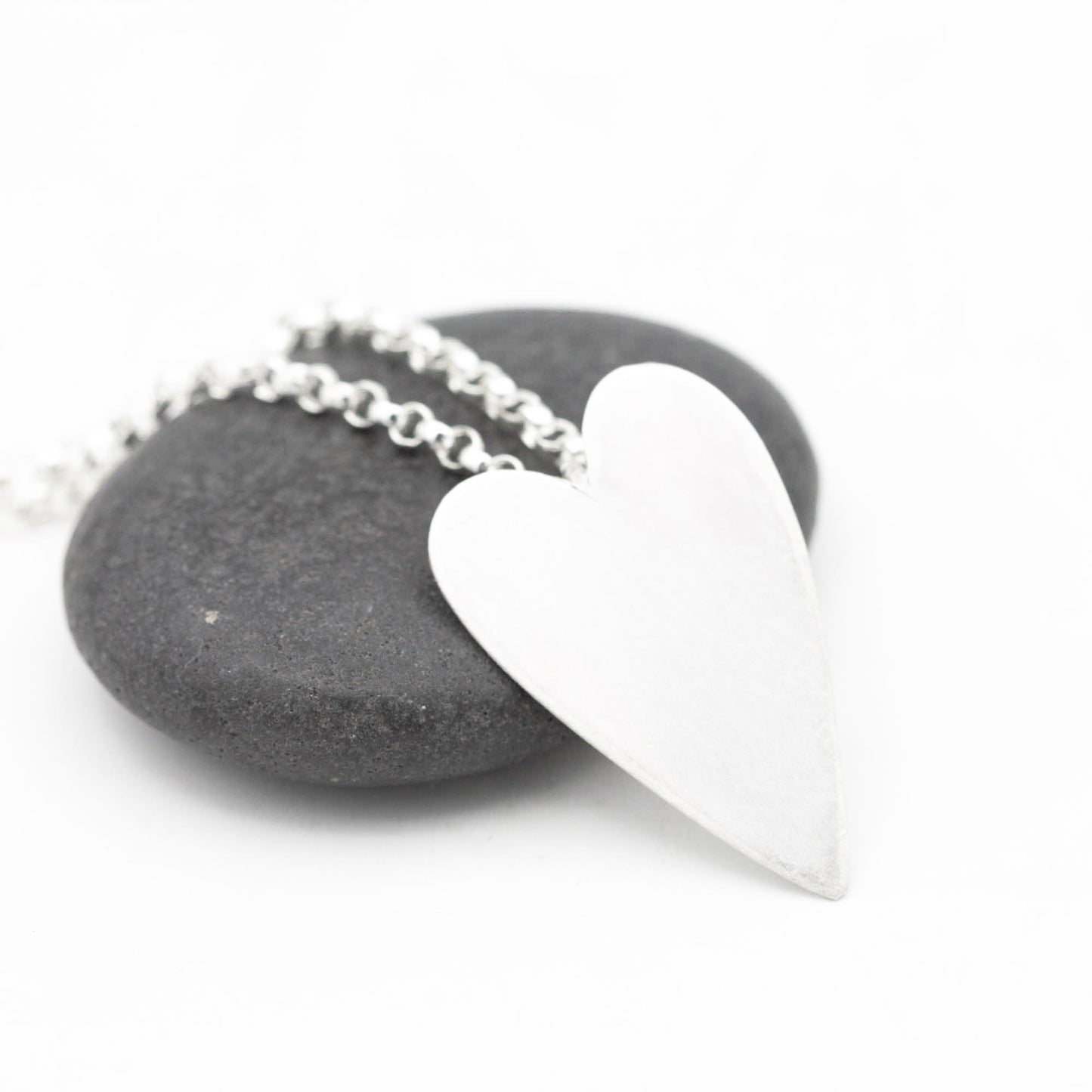 Sterling Heart Pendant Necklace