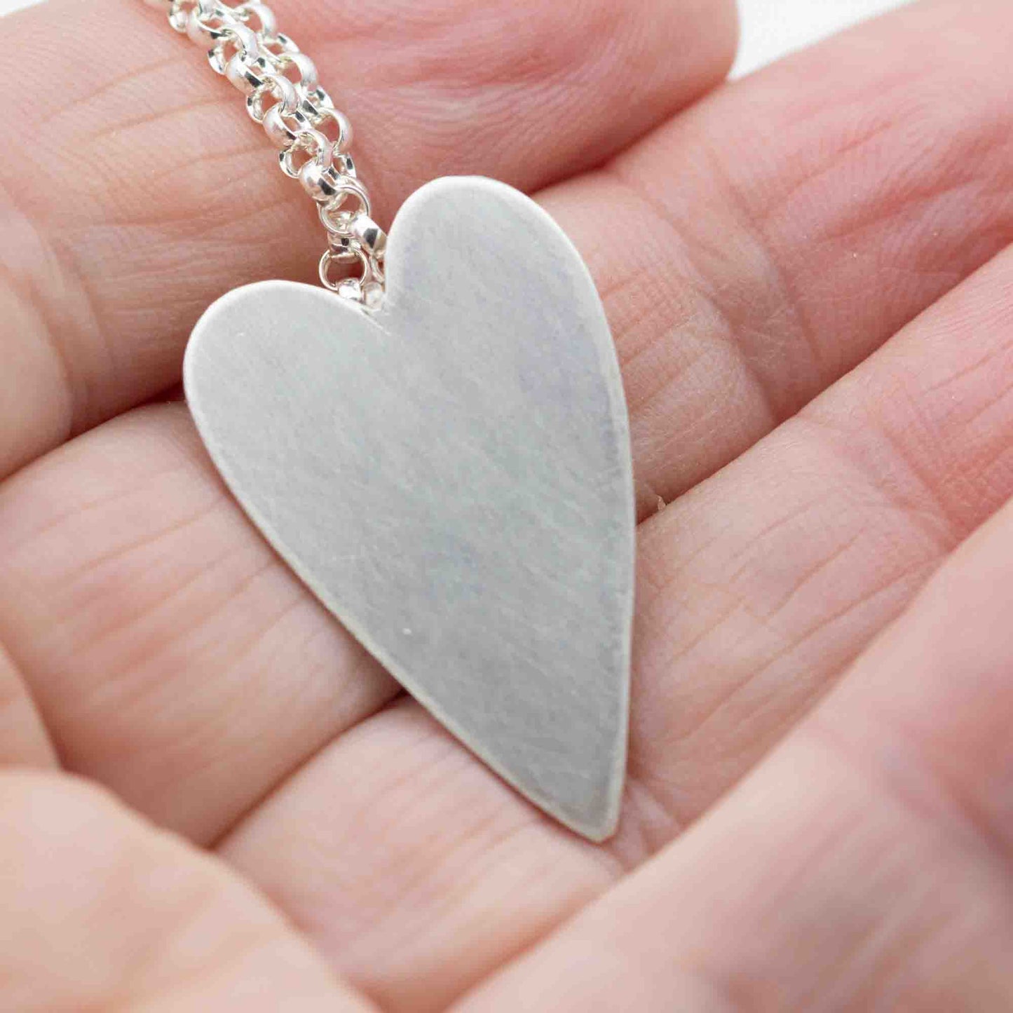 Sterling Heart Pendant Necklace