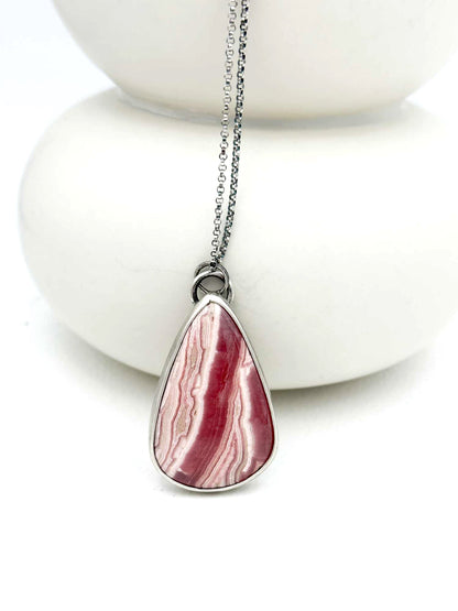 Rhodochrosite Statement Pendant