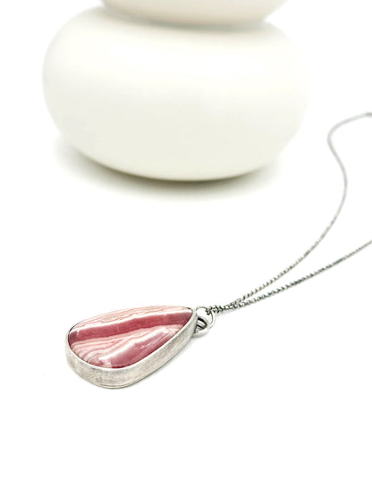 Rhodochrosite Statement Pendant