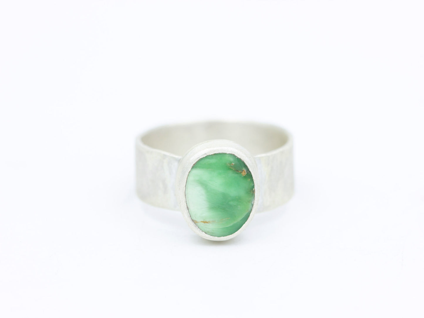 Variscite & Sterling Silver Ring Size 8.25