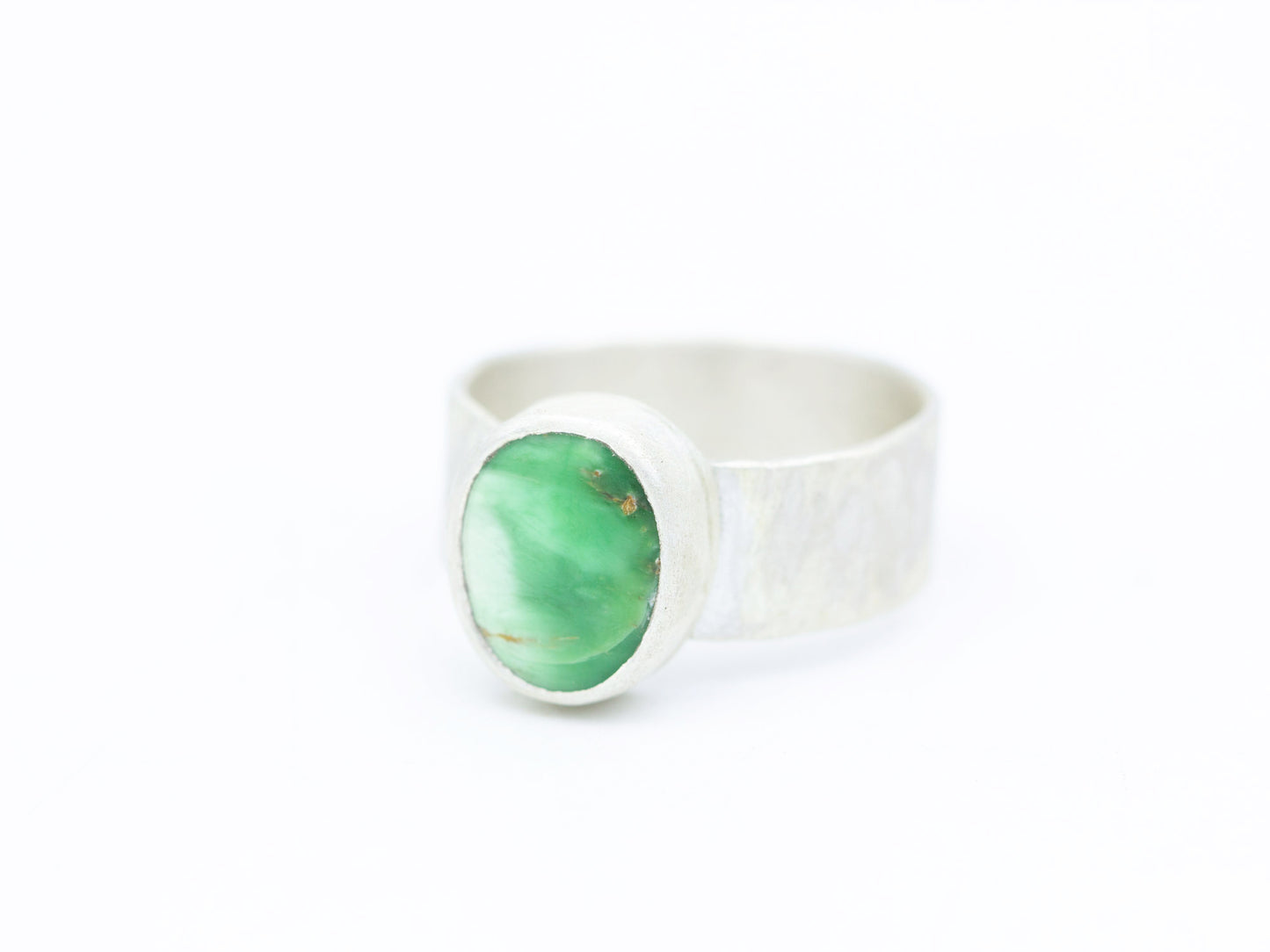 Variscite & Sterling Silver Ring Size 8.25