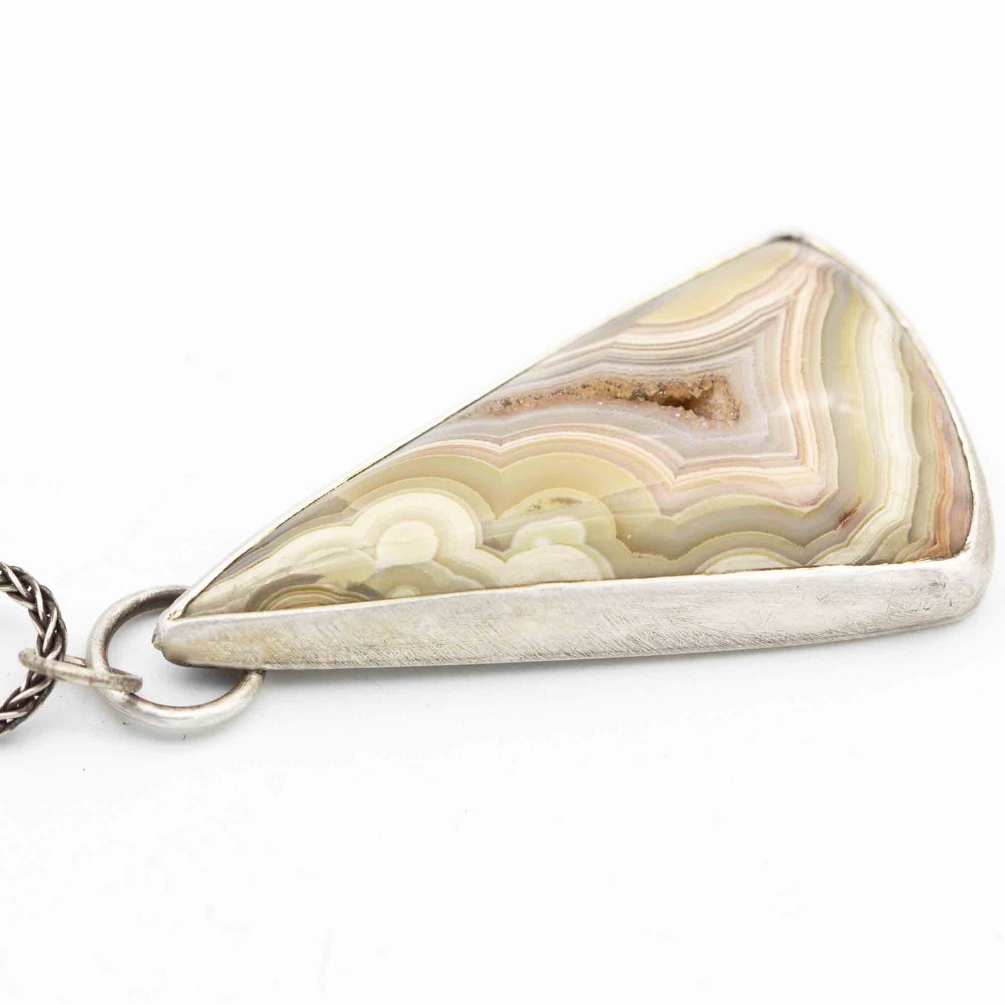 Crazy Lace Agate Pendant Necklace