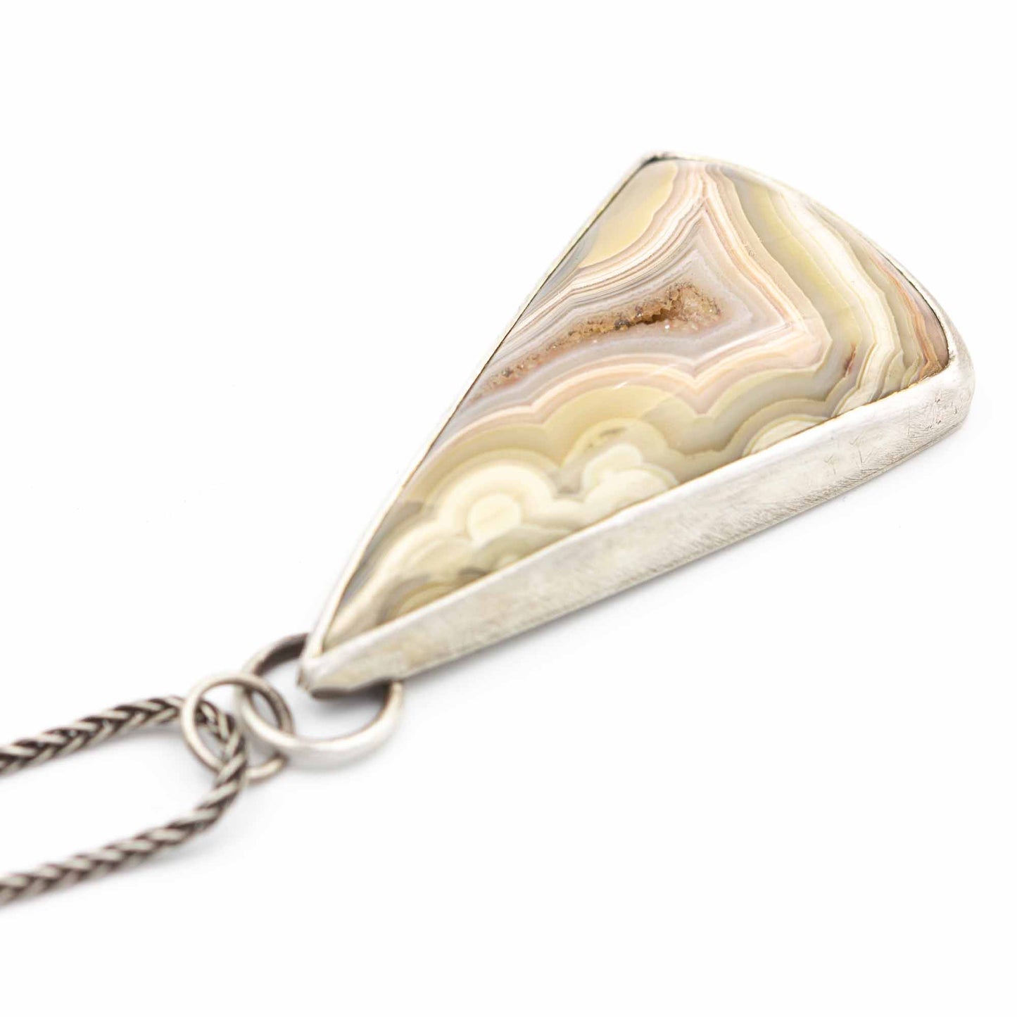 Crazy Lace Agate Pendant Necklace