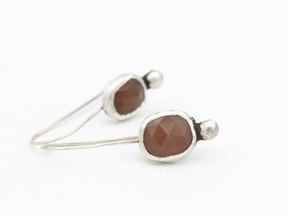 Peach Moonstone Earrings