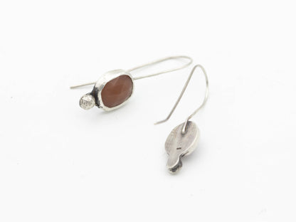 Peach Moonstone Earrings