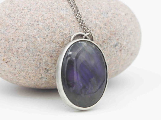 Purple Labradorite Pendant