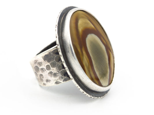 Polychrome Jasper Ring Adjustable